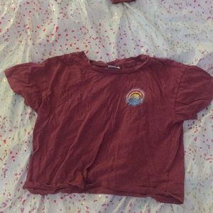 a xs cute croped t- shirt. from tilly's!